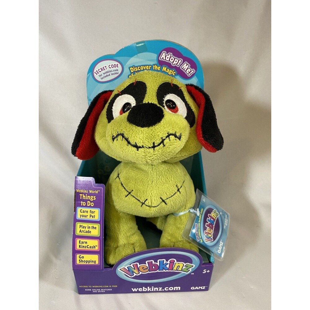 GRAIL RARE Webkinz Zombie Pup HM773 NWT Original Box Unused Code Ganz